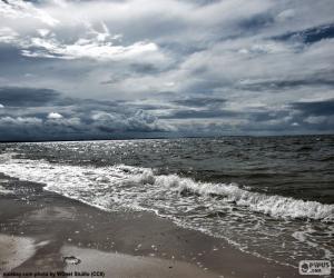 yapboz Plaj Baltık Denizi
